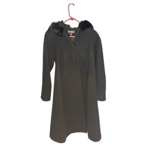 Donnybrook Black Wool Coat size 1P